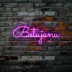betujanu in Pink Neon style - 3D name wallpaper