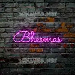 bheemas in Pink Neon style - 3D name wallpaper
