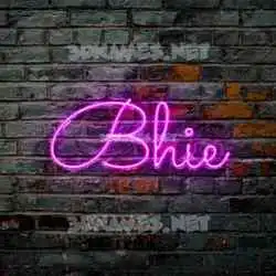 bhie in Pink Neon style - 3D name wallpaper