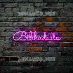 bibhudutta in Pink Neon style - 3D name wallpaper