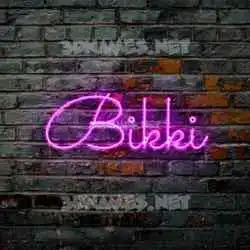 bikki in Pink Neon style - 3D name wallpaper