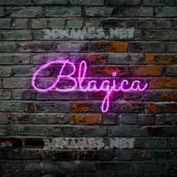 blagica in Pink Neon style - 3D name wallpaper