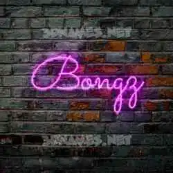 bongz in Pink Neon style - 3D name wallpaper