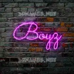 boyz in Pink Neon style - 3D name wallpaper