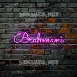 brahmani in Pink Neon style - 3D name wallpaper