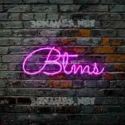 btms in Pink Neon style - 3D name wallpaper