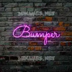 bumper in Pink Neon style - 3D name wallpaper
