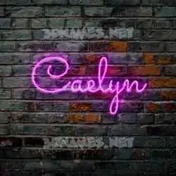 caelyn in Pink Neon style - 3D name wallpaper