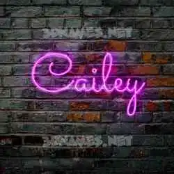 cailey in Pink Neon style - 3D name wallpaper