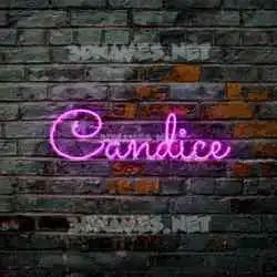candice in Pink Neon style - 3D name wallpaper