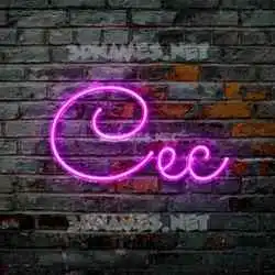 cec in Pink Neon style - 3D name wallpaper