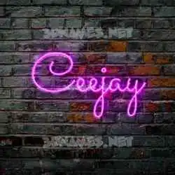 ceejay in Pink Neon style - 3D name wallpaper