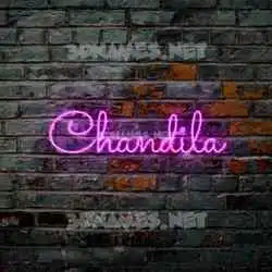 chandila in Pink Neon style - 3D name wallpaper