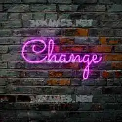 change in Pink Neon style - 3D name wallpaper