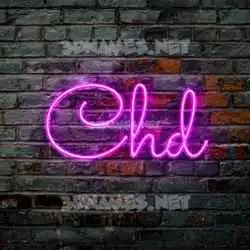 chd in Pink Neon style - 3D name wallpaper