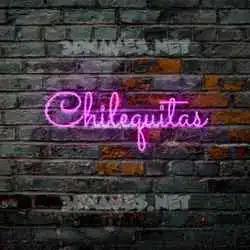 chilequitas in Pink Neon style - 3D name wallpaper