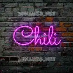 chili in Pink Neon style - 3D name wallpaper