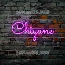 chiyane in Pink Neon style - 3D name wallpaper
