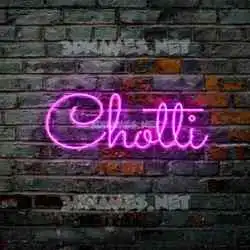 chotti in Pink Neon style - 3D name wallpaper