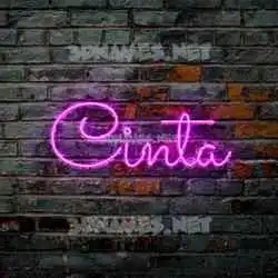 cinta in Pink Neon style - 3D name wallpaper