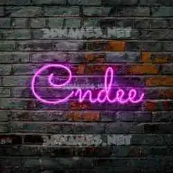 cndee in Pink Neon style - 3D name wallpaper