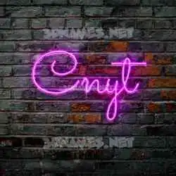 cnyt in Pink Neon style - 3D name wallpaper