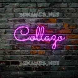 collazo in Pink Neon style - 3D name wallpaper