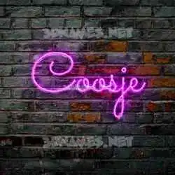 coosje in Pink Neon style - 3D name wallpaper