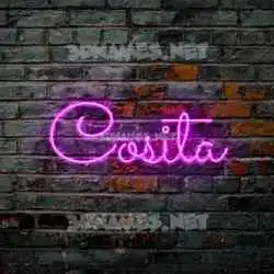 cosita in Pink Neon style - 3D name wallpaper