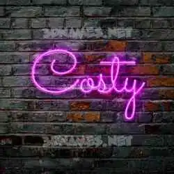costy in Pink Neon style - 3D name wallpaper