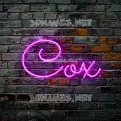 cox in Pink Neon style - 3D name wallpaper