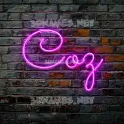 coz in Pink Neon style - 3D name wallpaper