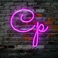 cp in Pink Neon style - 3D name wallpaper