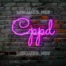 cppd in Pink Neon style - 3D name wallpaper