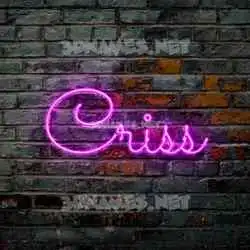 criss in Pink Neon style - 3D name wallpaper