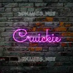cruickie in Pink Neon style - 3D name wallpaper