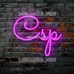 csp in Pink Neon style - 3D name wallpaper
