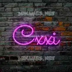 cxxi in Pink Neon style - 3D name wallpaper