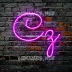 cz in Pink Neon style - 3D name wallpaper