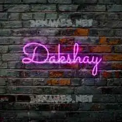dakshay in Pink Neon style - 3D name wallpaper