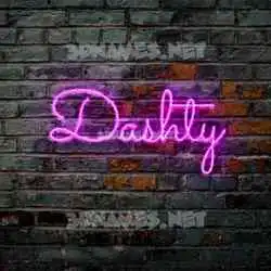 dashty in Pink Neon style - 3D name wallpaper