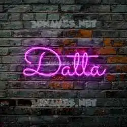 datta in Pink Neon style - 3D name wallpaper