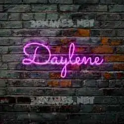 daylene in Pink Neon style - 3D name wallpaper