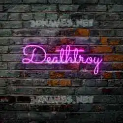 deathtroy in Pink Neon style - 3D name wallpaper