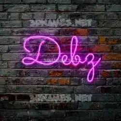 debz in Pink Neon style - 3D name wallpaper