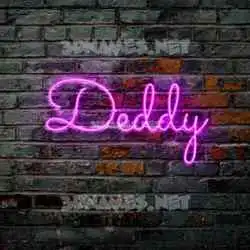 deddy in Pink Neon style - 3D name wallpaper