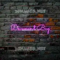 devanand bag in Pink Neon style - 3D name wallpaper