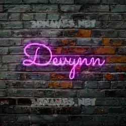 devynn in Pink Neon style - 3D name wallpaper