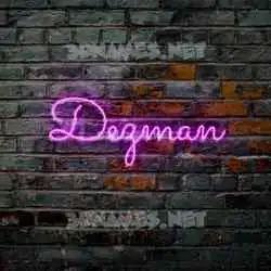 dezman in Pink Neon style - 3D name wallpaper