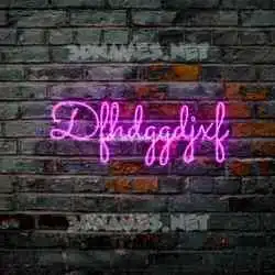 dfhdggdjxf in Pink Neon style - 3D name wallpaper